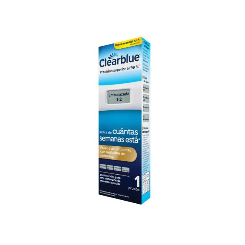 Clearblue Test de embarazo con indicador de semanas 1 Ud | Sexualid...